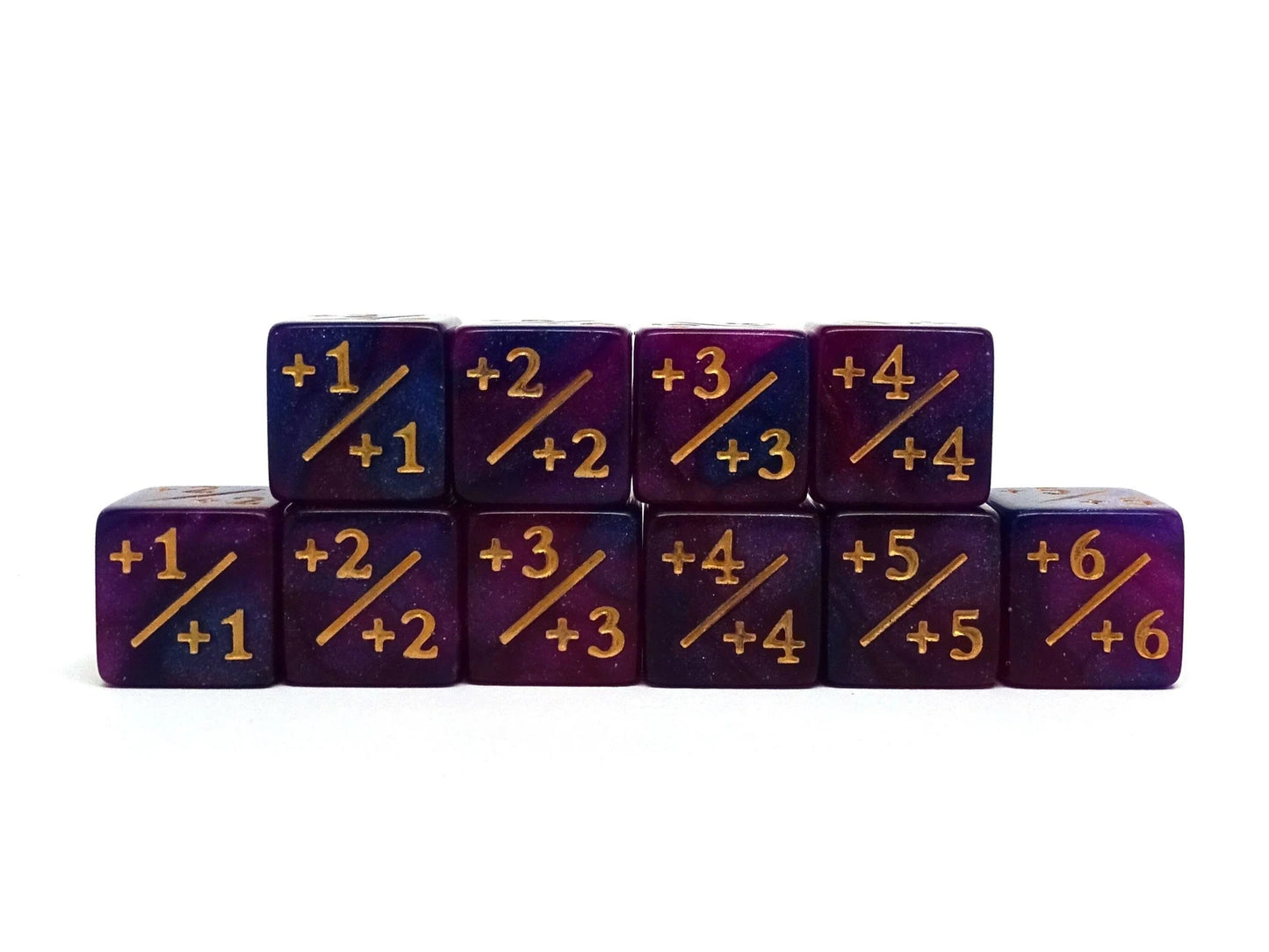 Easy Roller Dice: 10 Piece Counter Dice D6 - 16mm Starry Night Plus