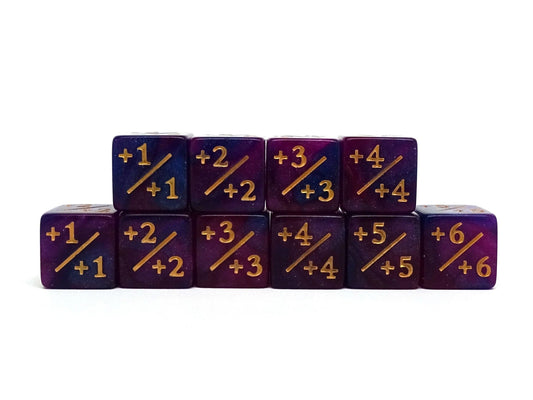 Easy Roller Dice: 10 Piece Counter Dice D6 - 16mm Starry Night Plus