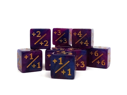 Easy Roller Dice: 10 Piece Counter Dice D6 - 16mm Starry Night Plus