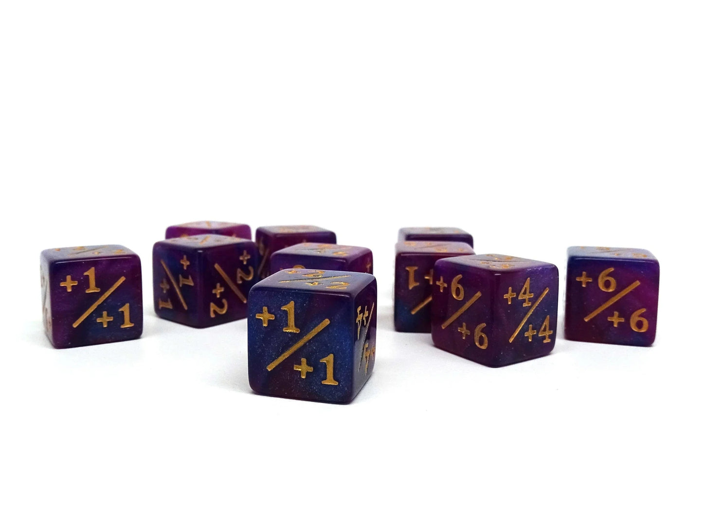 Easy Roller Dice: 10 Piece Counter Dice D6 - 16mm Starry Night Plus