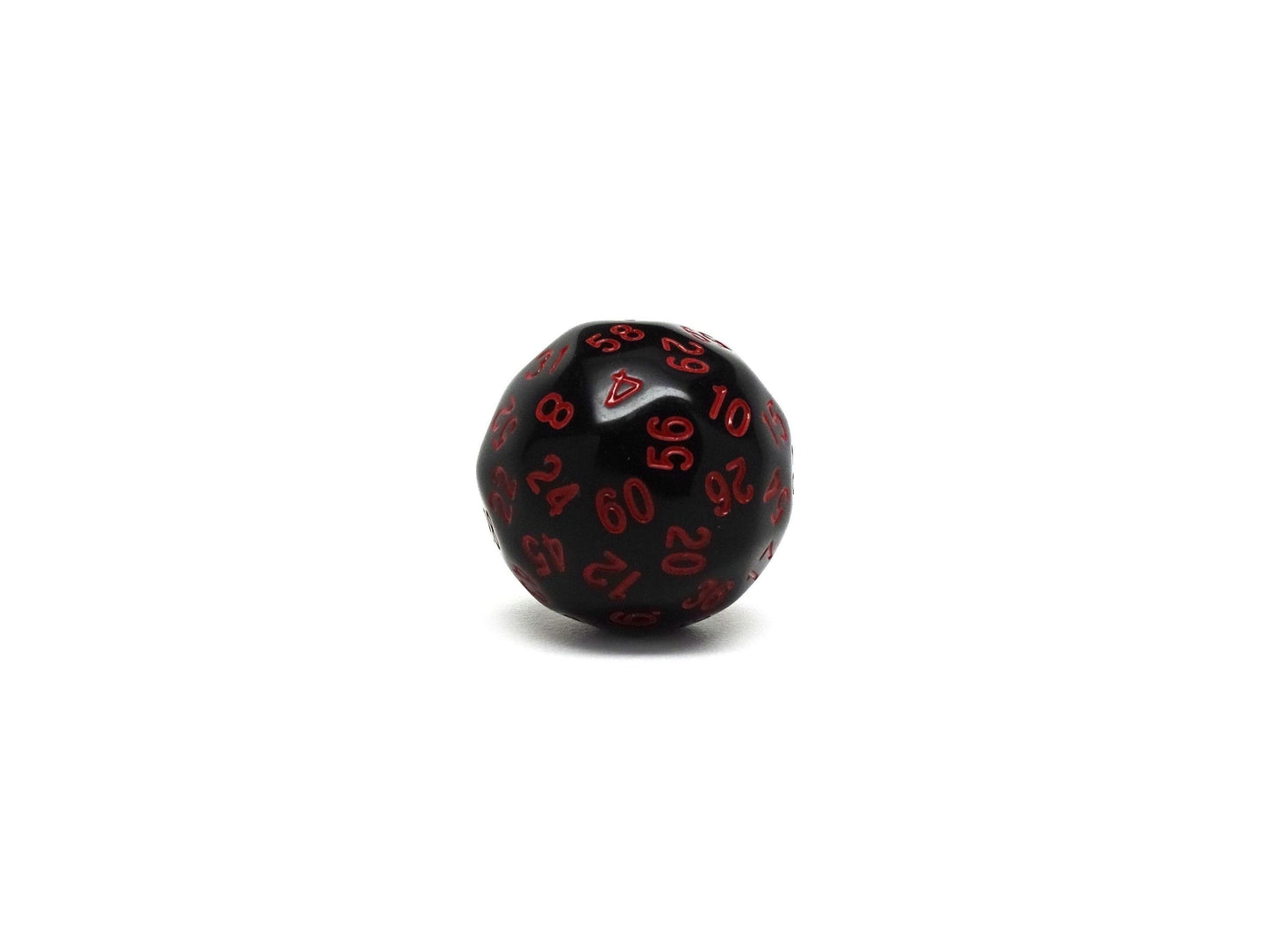Easy Roller Dice: d60 Black w/ Red Numbers