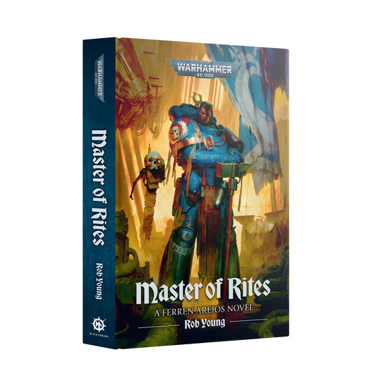 Book titled 'Master of Rites' by Rob Young with a fantasy illustration on the cover.
