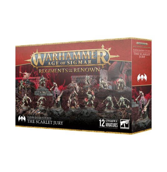 Warhammer Age of Sigmar game box with miniature figures on a white background