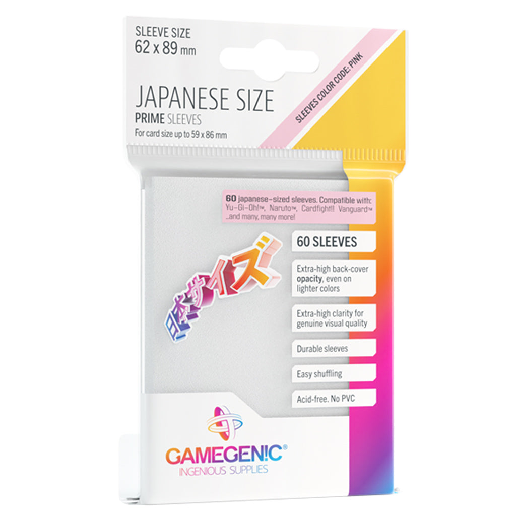 Gamegenic PRIME Sleeves - Japanese Size - White