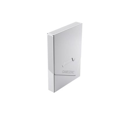 Gamegenic White Cube Pocket 15+ Card Holder in closed position on a white background