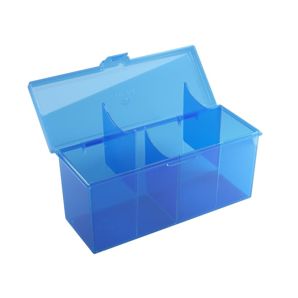 Blue Gamegenic Fourtress box with lid open on a white background