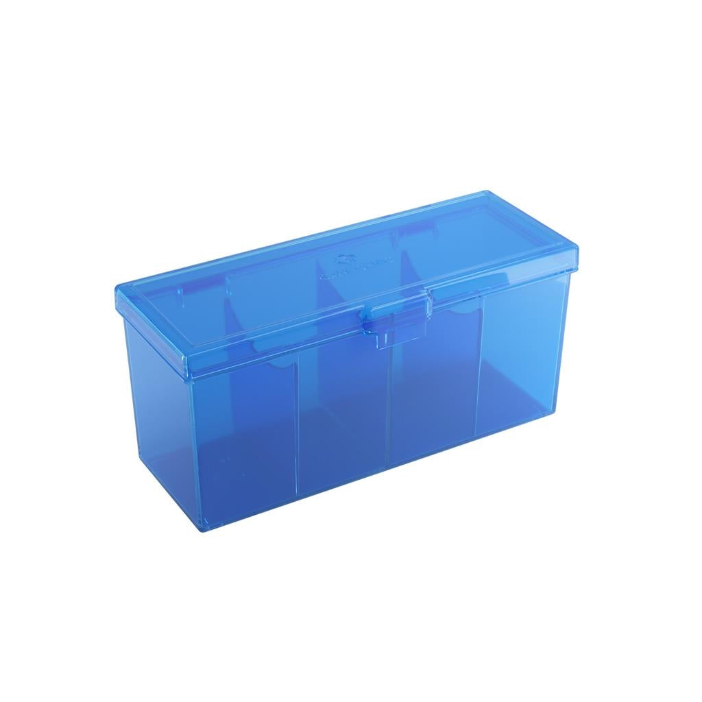 Blue Gamegenic Fourtress box with lid closed on a white background