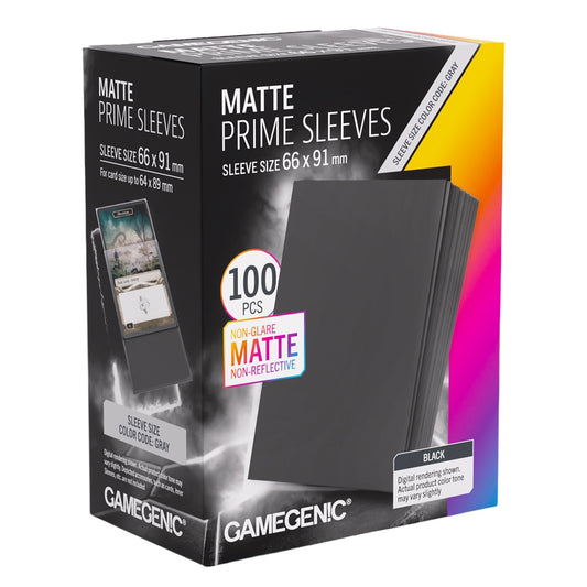 Gamegenic Matte PRIME Sleeves - Standard Size - Black