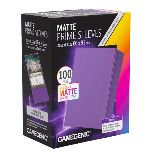 Gamegenic Matte PRIME Sleeves - Standard Size - Purple