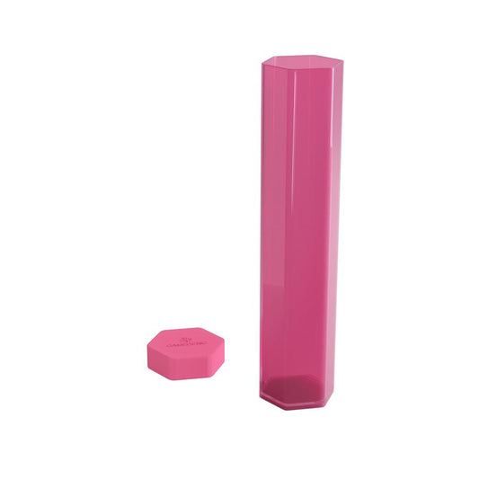 Image of Pink Gamegenic playmat tube with the lid removed