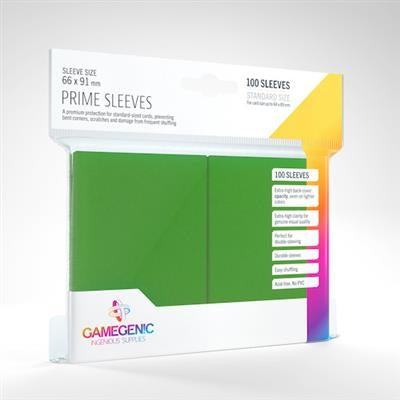 Gamegenic PRIME Sleeves - Standard Size - Green