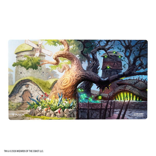 Gamegenic playmat featuring artwork of the card Temple Garden from the Magic: the Gathering set Lorwyn Eclipsed