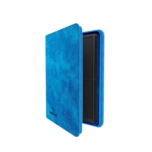 Blue Gamegenic Zip-Up binder on a white background