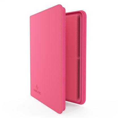 Pink Gamegenic Zip-Up binder on a white background