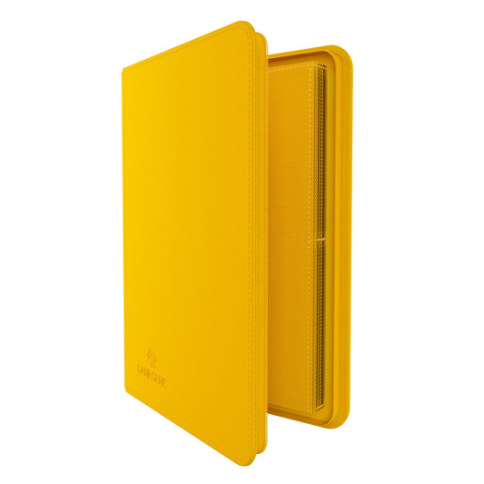 Yellow Gamegenic Zip-Up binder on a white background