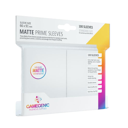 Gamegenic Matte PRIME Sleeves - Standard Size - White