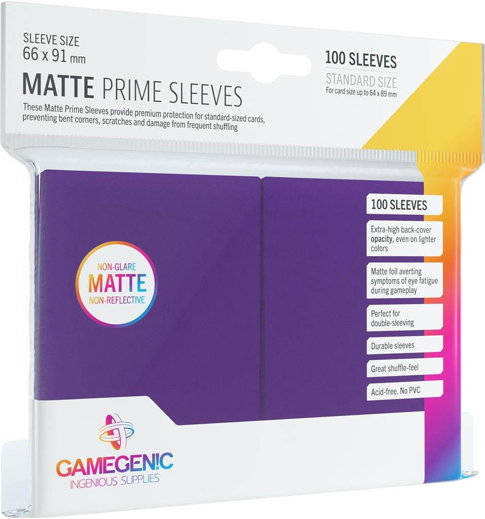 Gamegenic Matte PRIME Sleeves - Standard Size - Purple