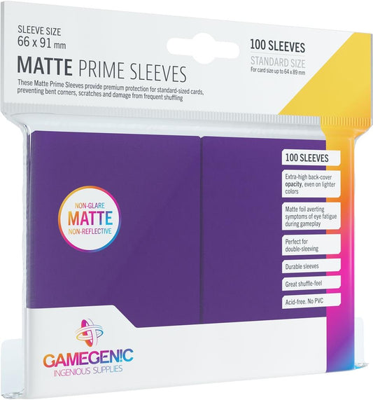 Gamegenic Matte PRIME Sleeves - Standard Size - Purple
