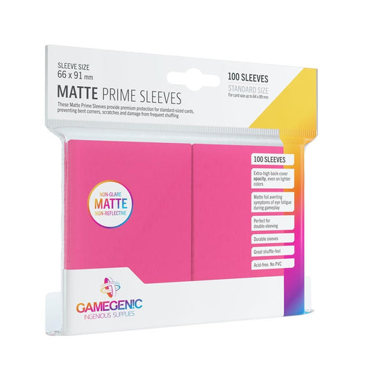 Gamegenic Matte PRIME Sleeves - Standard Size - Pink