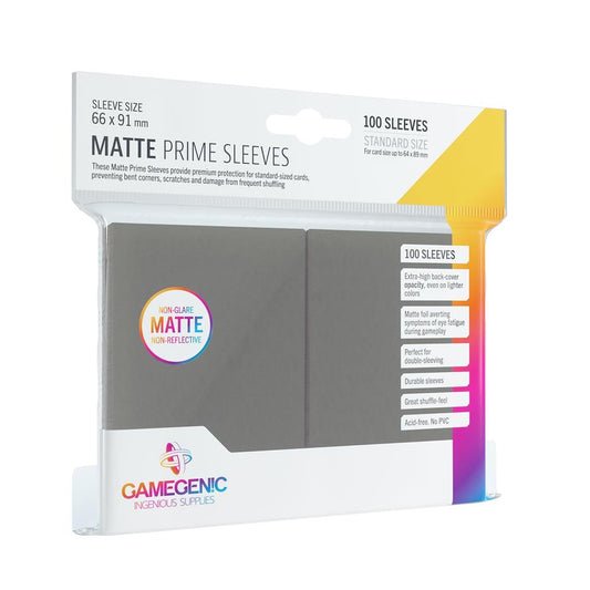 Gamegenic Matte PRIME Sleeves - Standard Size - Gray