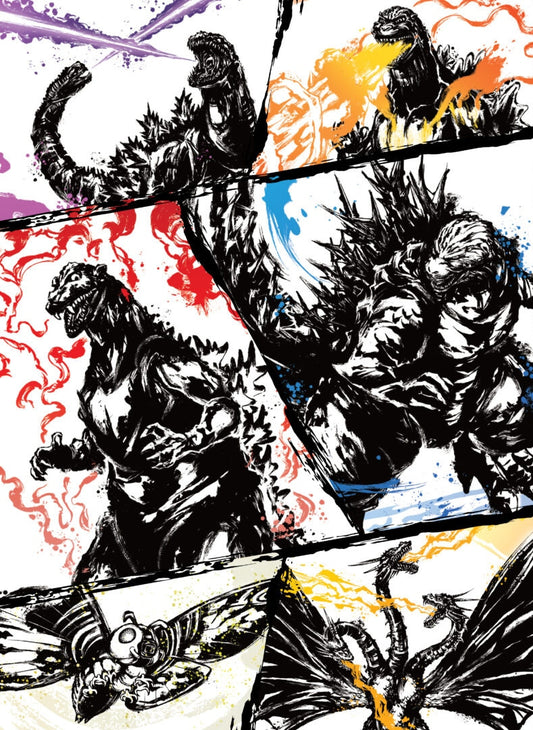 Godzilla Card Game: Ink-Brushed Monster Rampage Sleeve & Card Set