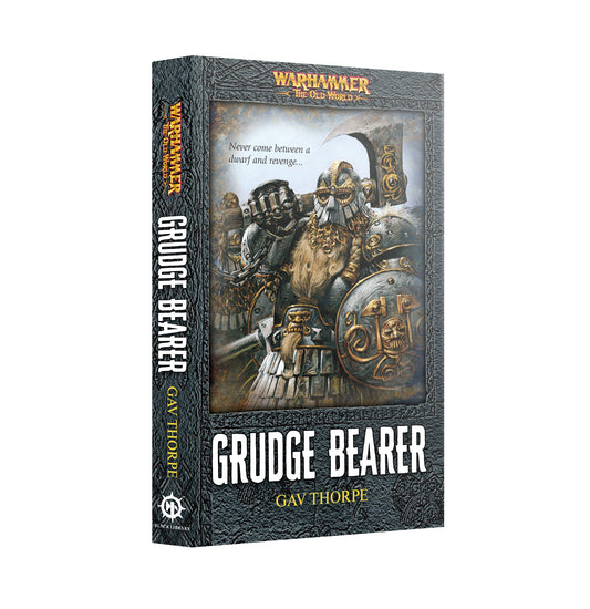 Book cover of 'Grudge Bearer' by Gav Thorpe featuring Warhammer branding.