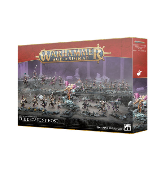 Warhammer Age of Sigmar game box featuring miniature figures on a white background