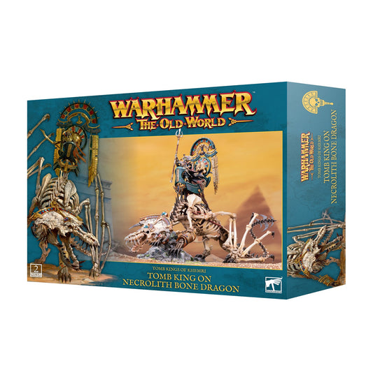 Tomb Kings of Khemri: Tomb King / Liche Priest on Necrolith Bone Dragon | Warhammer the Old World