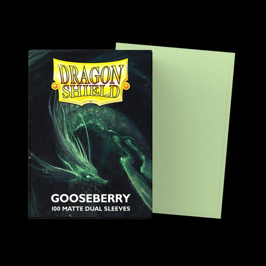 Dragon Shield 100 Count Sleeves Standard Dual Matte Gooseberry