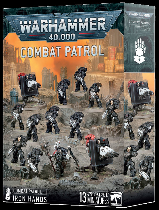 Warhammer 40,000 Combat Patrol game box with miniatures and scenery