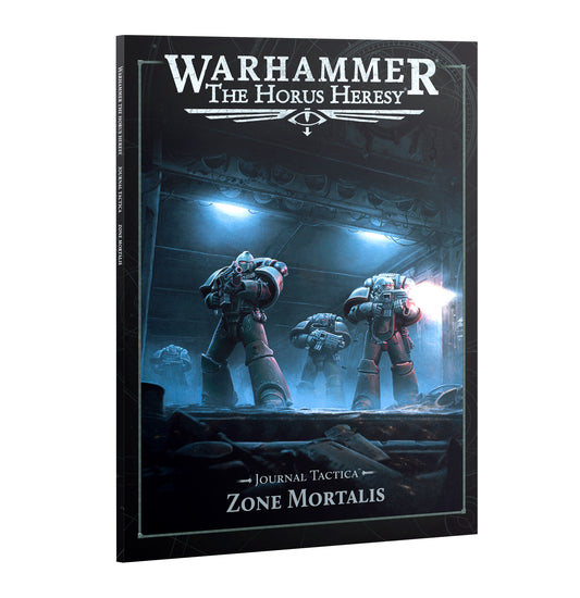 Book cover of 'Warhammer: The Horus Heresy' with futuristic soldiers in a dark setting.