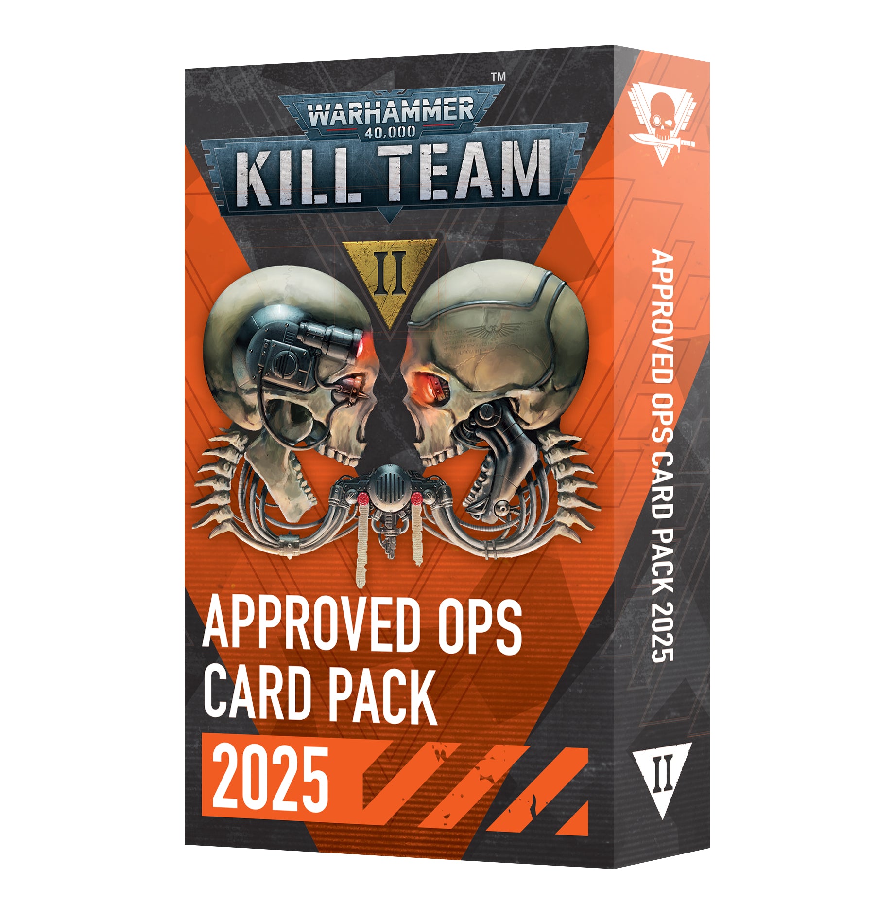 Warhammer 40,000 Kill Team Approved Ops Card Pack 2025 box on a white background