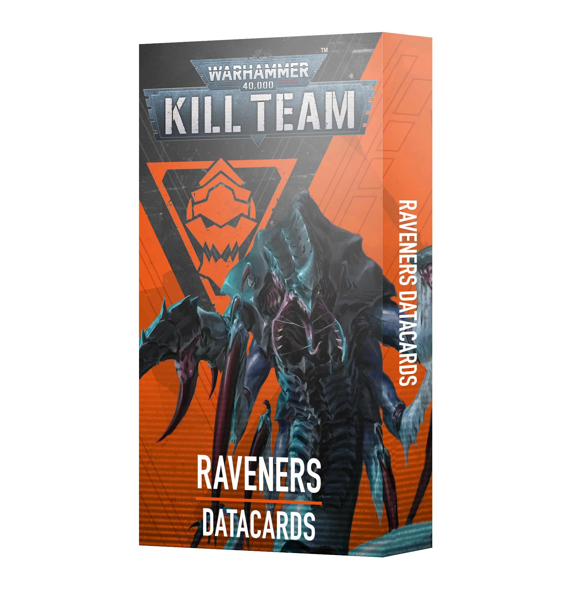 Warhammer 40,000 Kill Team Ravensers Datacards packaging on a white background