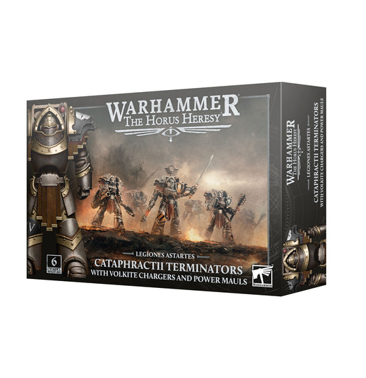 Warhammer The Horus Heresy game box with warrior figures on a white background
