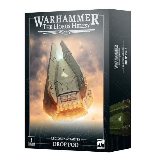 Warhammer The Horus Heresy Drop Pod box on a white background