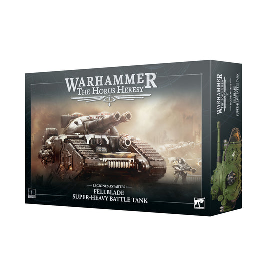 Box for 'The Horus Heresy' game featuring a super-heavy battle tank.
