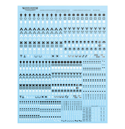 Legiones Astartes: Infantry Markings Transfer Sheet | Warhammer The Horus Heresy