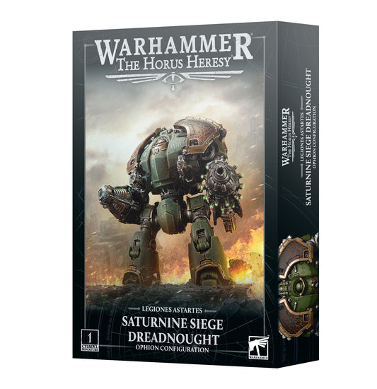 Warhammer The Horus Heresy Saturnine Siege Dreadnought box on a white background