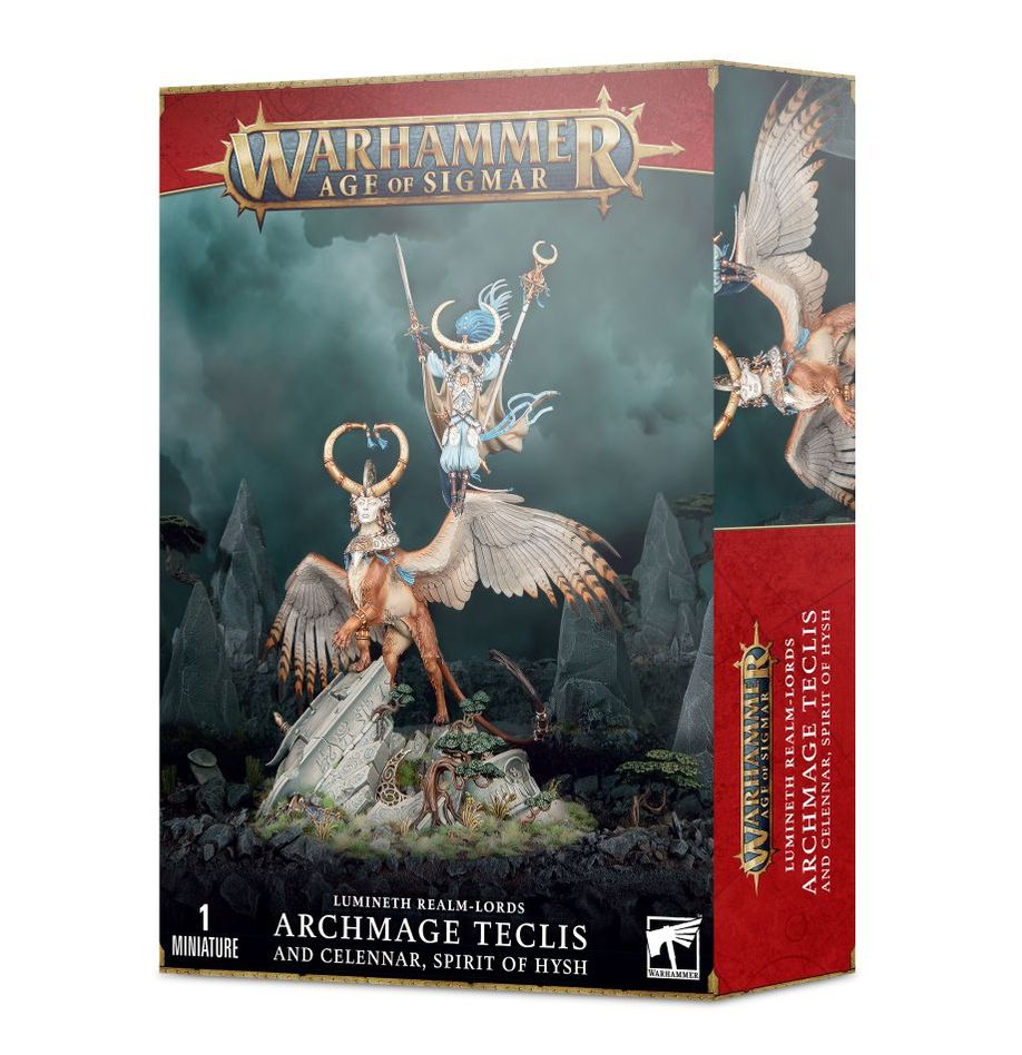 Lumineth Realm-lords: Archmage Teclis and Celennar, Spirit of Hysh | Warhammer Age of Sigmar