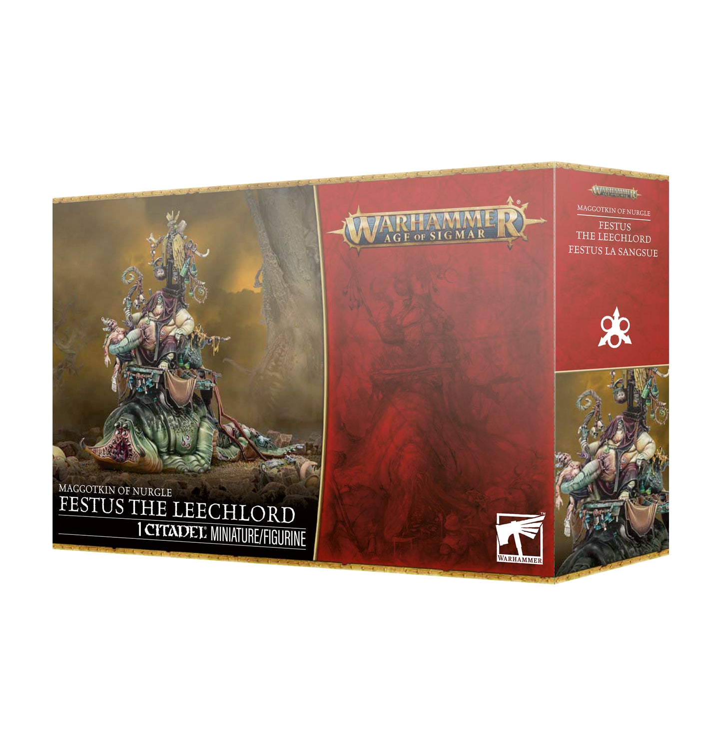 Warhammer Age of Sigmar game box with detailed illustration on a white background