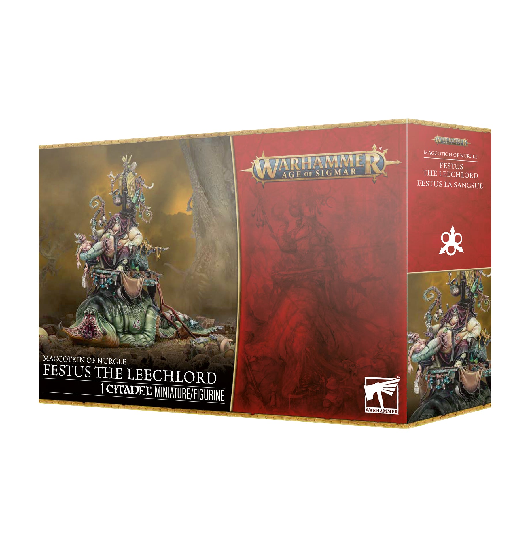 Warhammer Age of Sigmar game box with detailed illustration on a white background