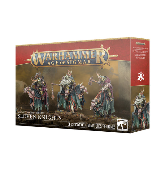 Warhammer Age of Sigmar Sloven Knights miniatures packaging on a white background