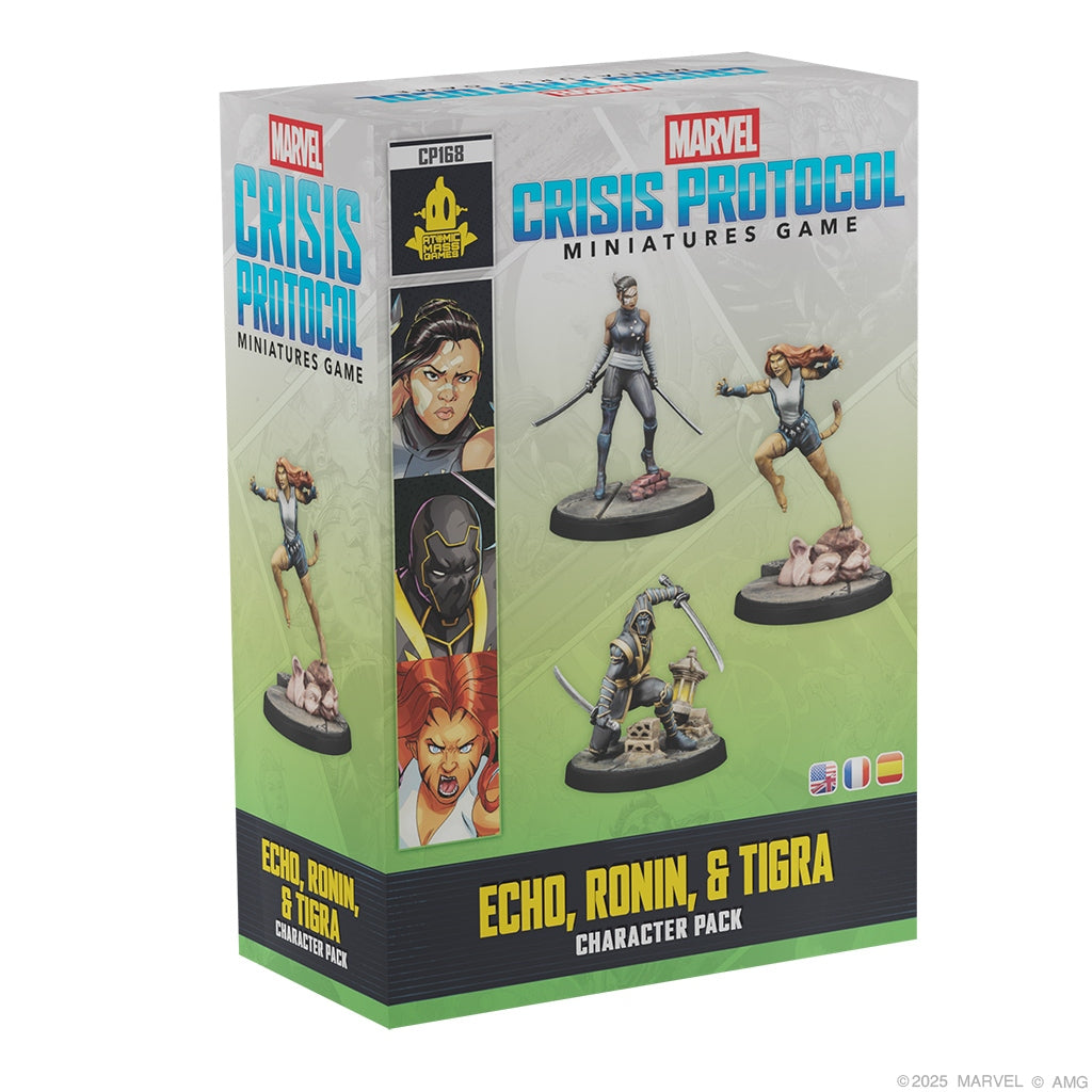 Marvel Crisis Protocol miniatures game character pack box with figures and text on a white background