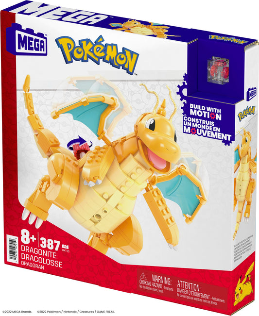 Mega Construx box for the Dragonite model on a white background.