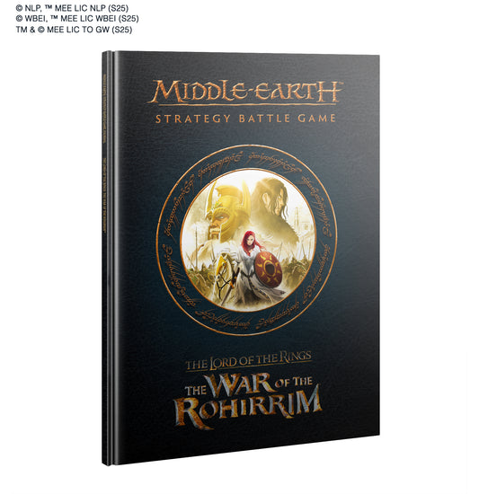 Book titled 'Middle-earth Strategy Battle Game' with artwork on the cover