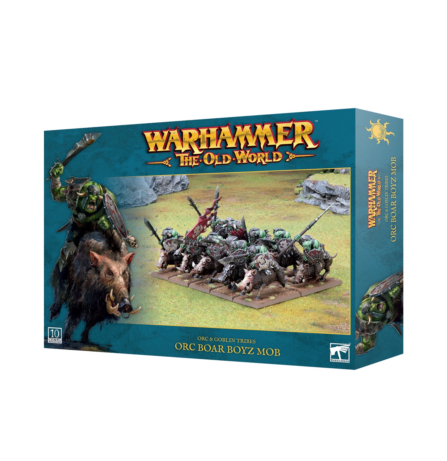 Orc & Goblin Tribes: Orc Boar Boyz Mob | Warhammer the Old World