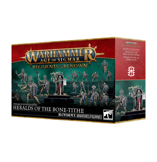 Warhammer Age of Sigmar game box with miniatures on a white background