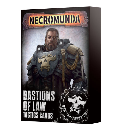 Necromunda game box with a character illustration on a white background