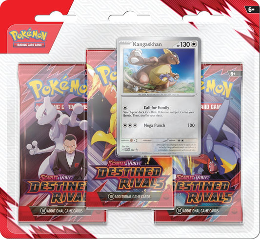 Pokémon TCG: Scarlet & Violet - Destined Rivals 3-Pack Blister (Kangaskhan Promo)