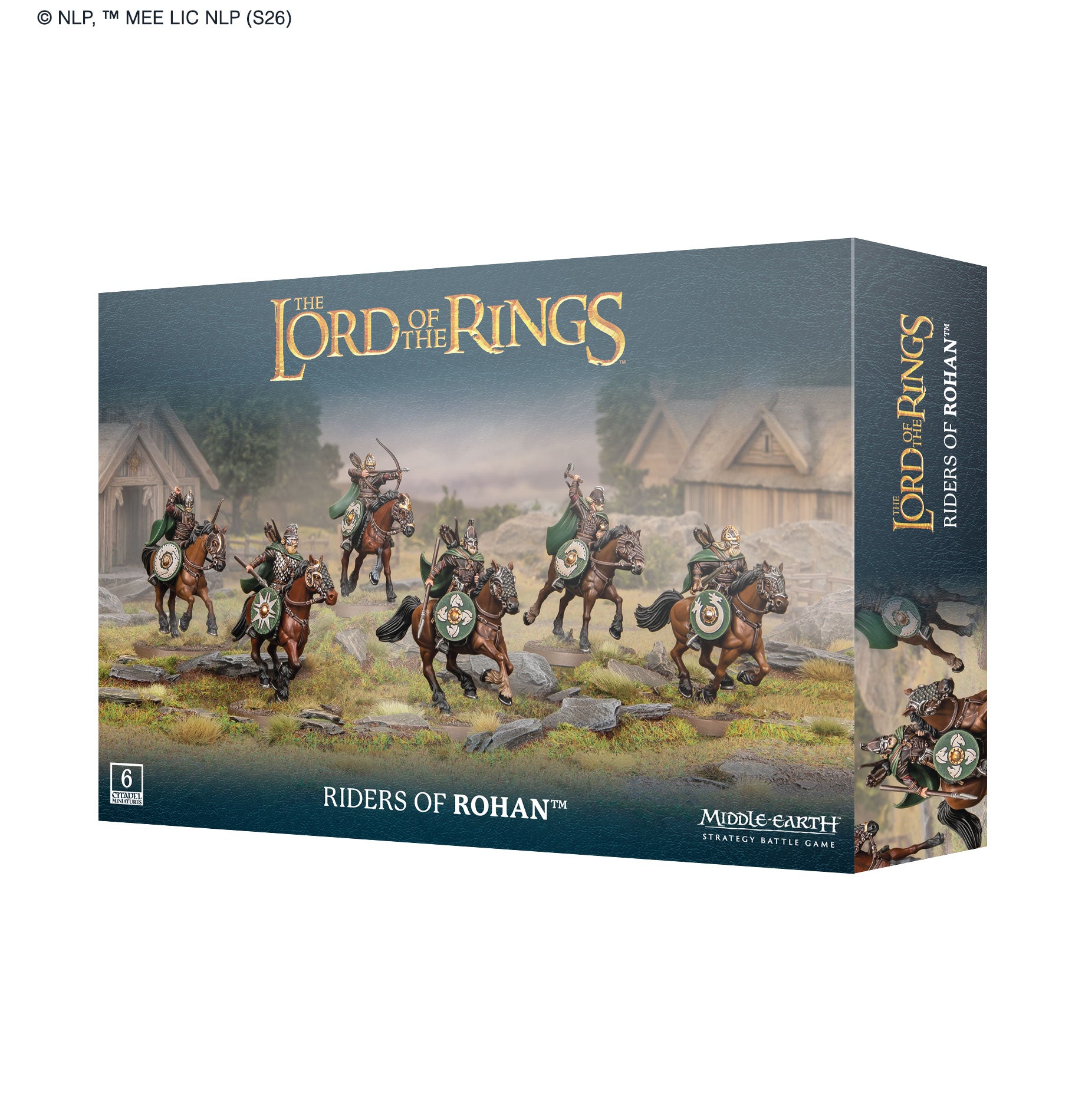 Box for 'Riders of Rohan' from 'The Lord of the Rings' series on a white background